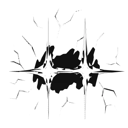 White Animated Lightning Eye Glare