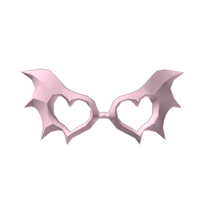 Pink Heart Bat Sunglasses