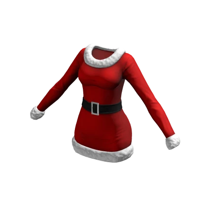Christmas Dress Red Mrs Claus Baddie Cute Suit 🎅