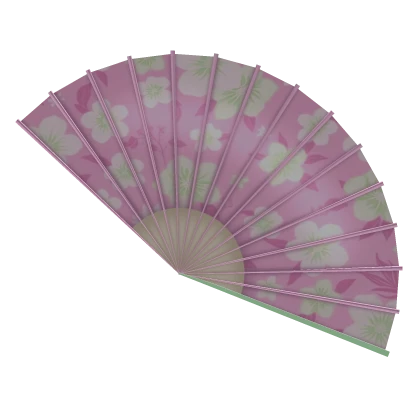 japanese igari mori kei heisei retro fan in pink