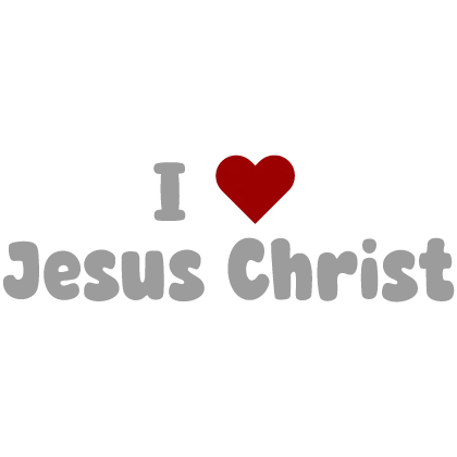 [✝️] I ❤️ Jesus Christ Sign