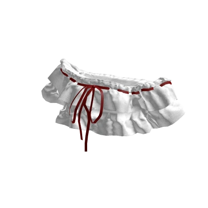 Ruffle Off-Shoulder Crop Top_TOP542_white red