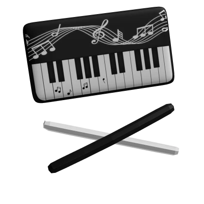 ♡ : cute music note piano hairclip 