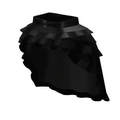 Black Victorian Sorrow Bustle Skirt 3.0