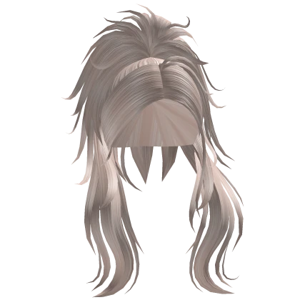 [PBR] Y2K Long Wavy Messy Ponytail
