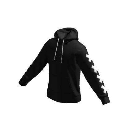 Black & White Stitches Hoodie