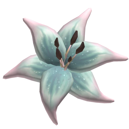 ♡ tropical summer beach lily flower in teal