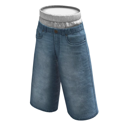 Light Blue Baggy Jorts