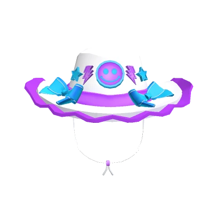 Purple & Blue Aesthetic Preppy Cowgirl Hat