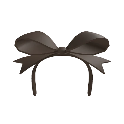 Headband Bow Cute Brown V2