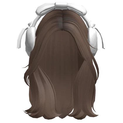 Aethetic Preppy Girl Hair w Earmuffs