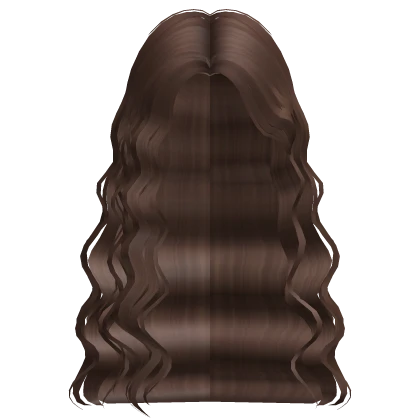 Dark Brown Half Tucked Wavy Hair