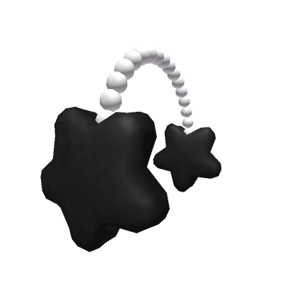 Star Pearl Earmuffs Black