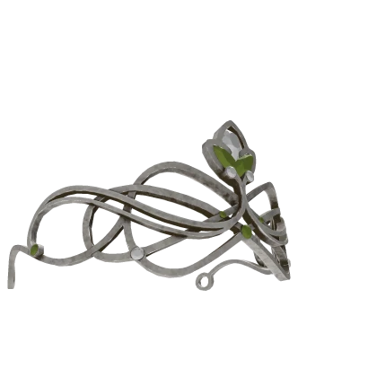 Silver Emerald Valk Tiara