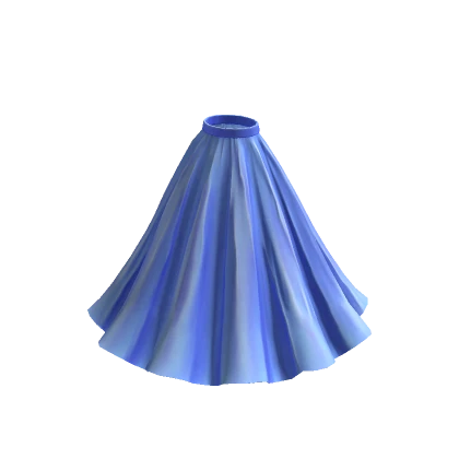 Long Flowy Skirt - Blue