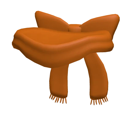 Oversized Bowtie Scarf Orange