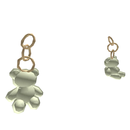 🧸 Yellow Gummy Bear Earrings