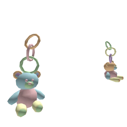 🧸 🌈 Rainbow Teddy Bear Earrings