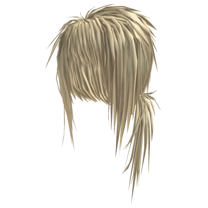 Messy Teased Side Ponytail (Blonde)