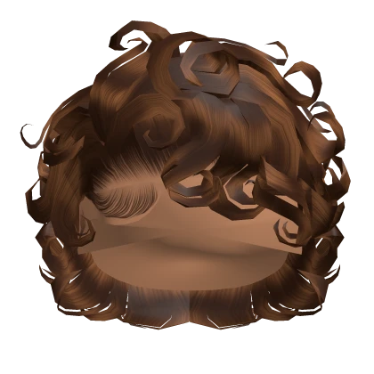 β | Honey Brown Curly Bixie Cut