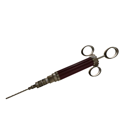 Doctors special syringe into the heart