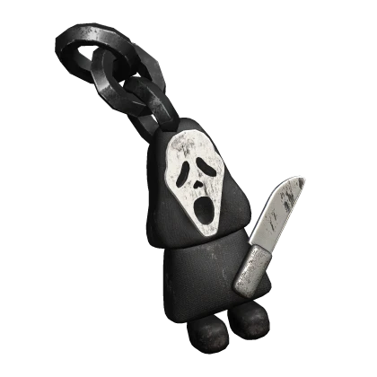 y2k scream ghostface keychain