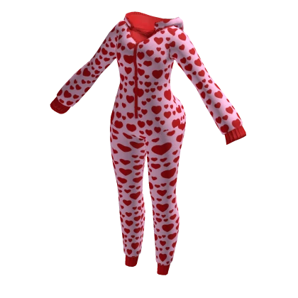 💗 Valentines Heart Onesie Romper Pajamas