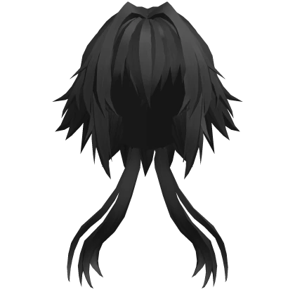 Prince Wolf Cut Hair - Black