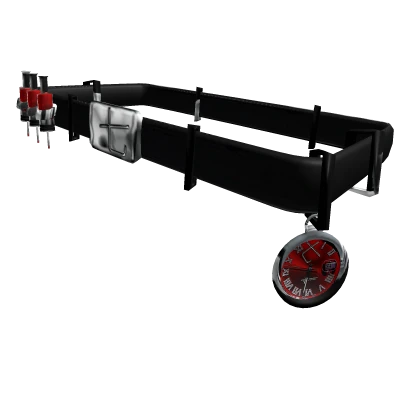 Atemporal bloody syringe belt