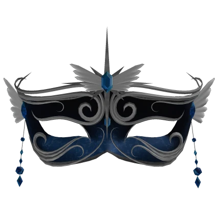 venetian mask in blue
