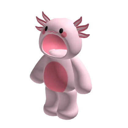 ♡ Axolotl Onesie Pink
