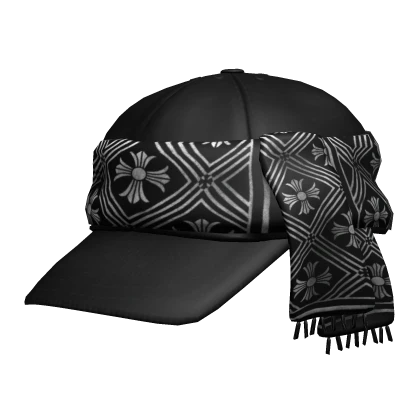 Sideswept Traditional Chrome Scarf 6-Panel Cap