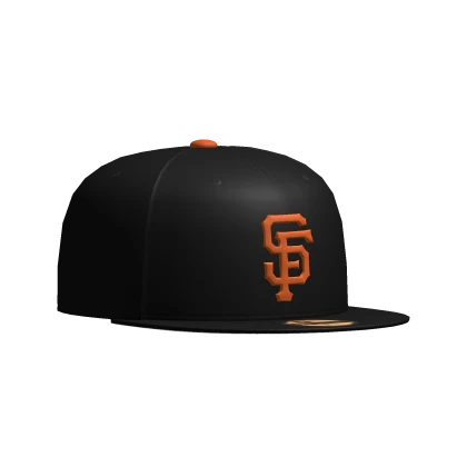 Black San Francisco City Fitted Cap