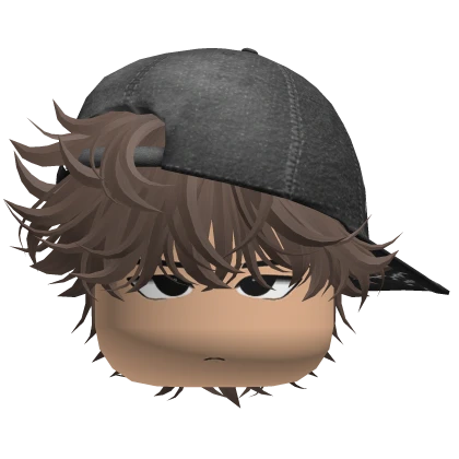 Messy Cute Fluffy Hair Boy (Brown)