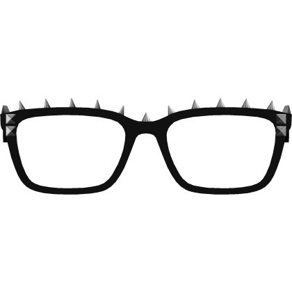 black scene vkei studded glasses w/ spikes