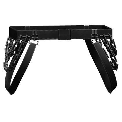 Reflective Chained Suspenders (Ver.2) - Black 