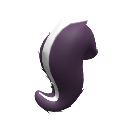 Purple Oversized Skunk Tail