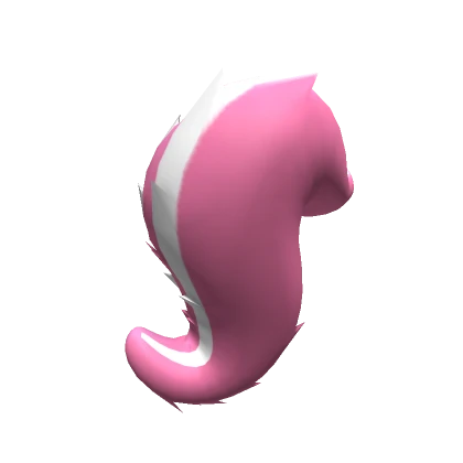 Pink Oversized Skunk Tail