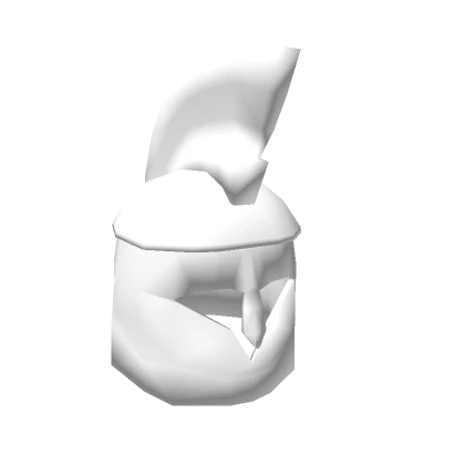 Knight Helmet Mohawk White