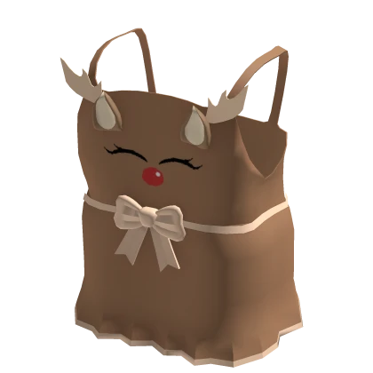 Christmas Reindeer Brown Dress🎄