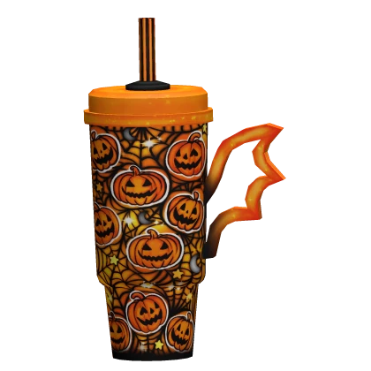 Orange Halloween Preppy Cup