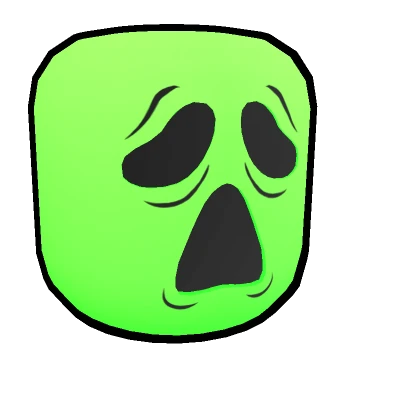 Fluorescent Screamer Ghost Head