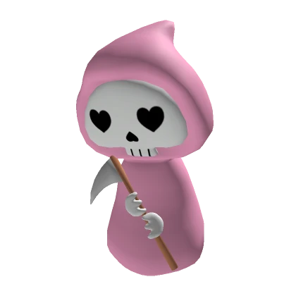 Pink Plushy Grim Reaper Backpack