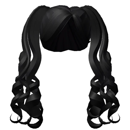 Black Aesthetic Curly Pigtails