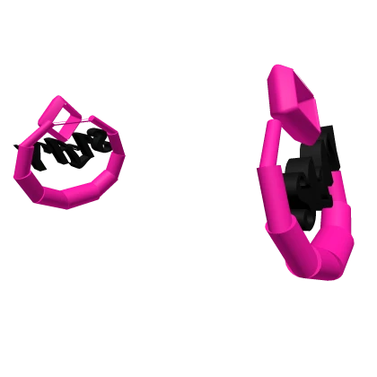 PINK and Black SLAY Earrings