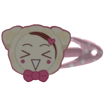 ♡ hachi puppy hair clip