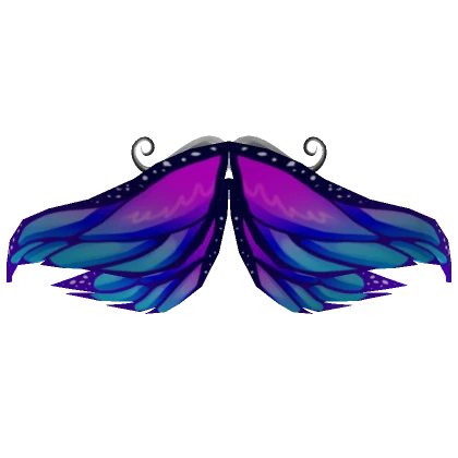 Downturned Fairy Butterfly Adorned Wings Galaxy