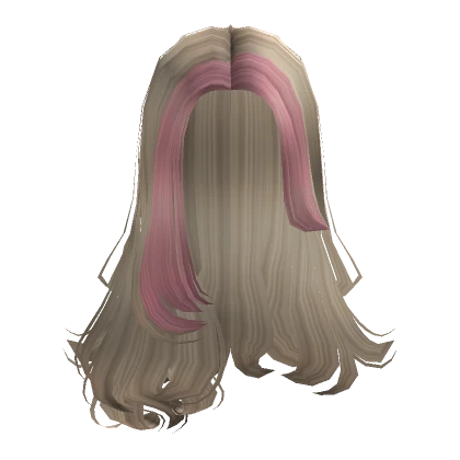 American Girl Long Hair in Blonde and Pink