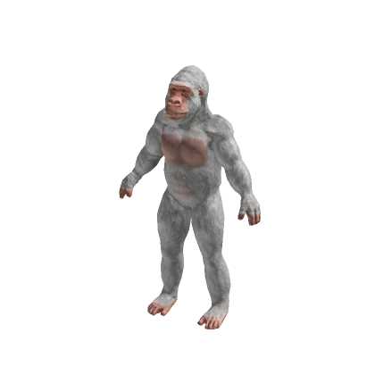 White Gorilla Suit Realistic Monkey Costume