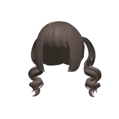 ୨୧: kawaii halloween zombie pigtails swirly brown